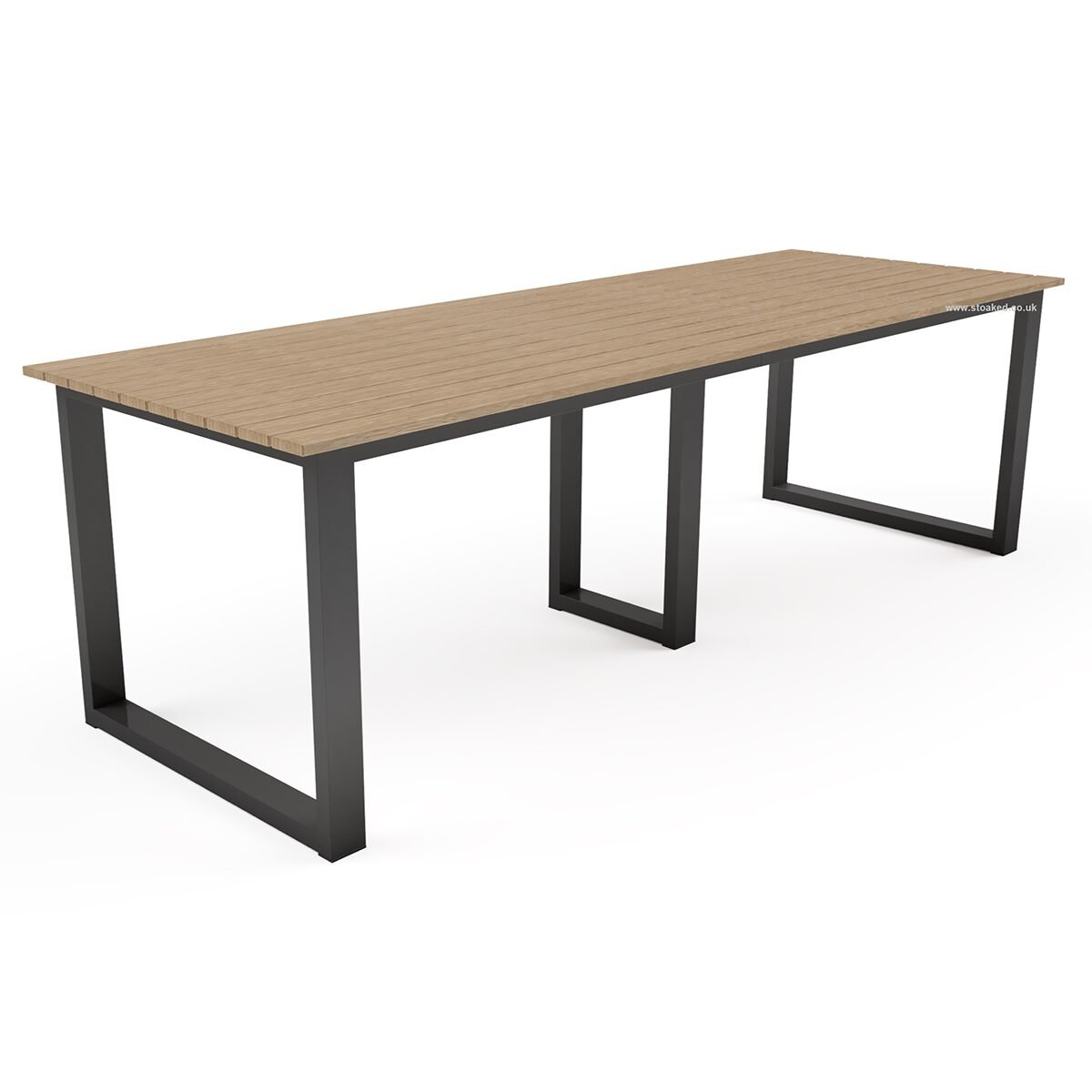 Outside Table Base Rectangle Aluminium XL Rectangle Shaped Outdoor Table Frame - Stoaked