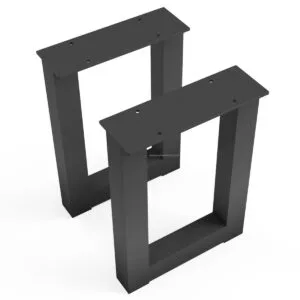 Pair of Rectangle Shaped Aluminium Outdoor Bench Legs - Image 3