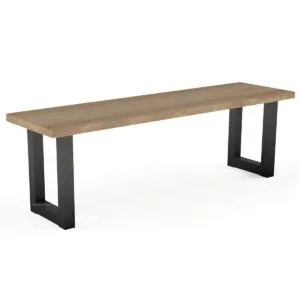 Pair of Rectangle Shaped Aluminium Outdoor Bench Legs - Image 6