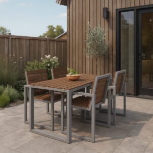 Rectangle Shaped Outdoor Dining Table - Image 1