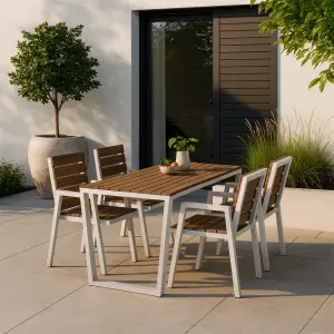 Trapezium Shaped Outdoor Dining Table - Image 1