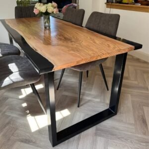 Trapezium Table Legs With Top Support Bar - Image 5