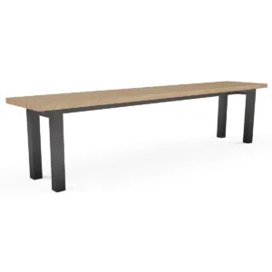 Aluminium Tamar Outdoor Bench Legs With Top Support Bar - Image 4