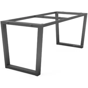 Aluminium Trapezium Shaped Outdoor Table Legs With Top Support Frame - Image 1