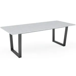 Aluminium Trapezium Shaped Outdoor Table Legs With Top Support Frame - Image 6