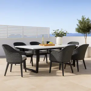 Aluminium Trapezium Shaped Outdoor Table Legs With Top Support Frame - Image 2
