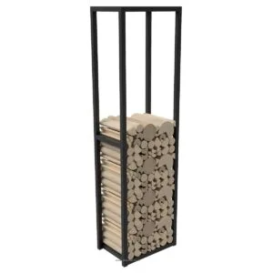 Cuboid Design Freestanding Log Store - Image 4