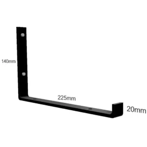 Industrial Design J Shape Steel Shelf Bracket - Image 9