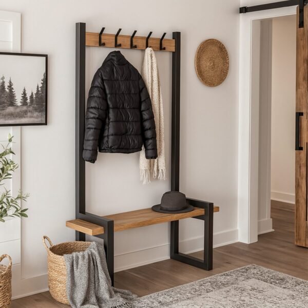 industrial-hallway-steel-and-oak-bench-with-coat-rail-5