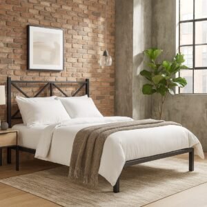 Newquay Steel Bed Frame With Low Foot End - Image 1