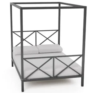 Newquay Steel Four Poster Bed Frame - Image 4