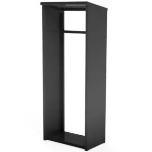 Outdoor Aluminium Tall Firewood Rack With Closed In Sides And Roof - Image 2