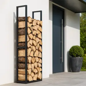 Outdoor Aluminium Tall Log Store - Image 1