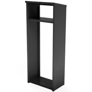 Outdoor Aluminium Tall Log Store With Sides, Roof And Shelf For Kindling - Image 2