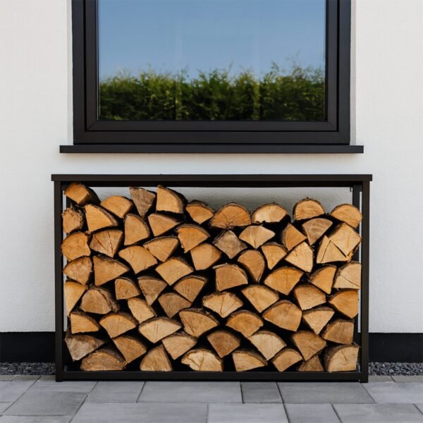 outdoor-aluminium-under-window-firewood-rack-with-roof-5