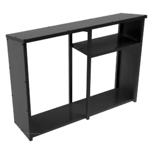 Outdoor Aluminium Under Window Log Store With Closed-in Sides, Roof And Shelf For Kindling - Image 3