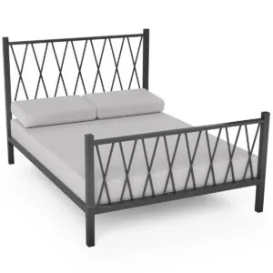 Padstow Steel Bed Frame With Spindle Headboard - Image 7