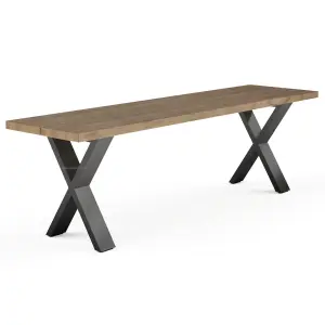 Pair Of X Shaped Aluminium Bench Legs - Image 6