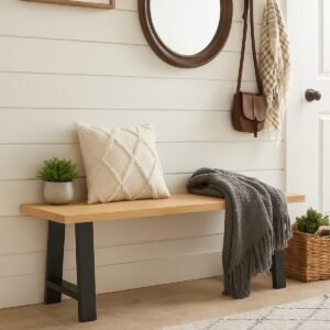 Pair Of A Shaped Aluminium Bench Legs - Image 2