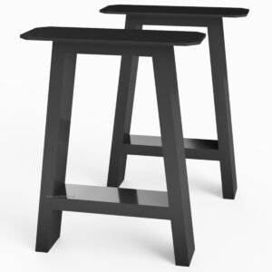 Pair Of A Shaped Aluminium Bench Legs - Image 1