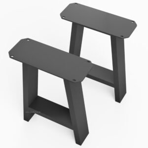 Pair Of A Shaped Aluminium Bench Legs - Image 3