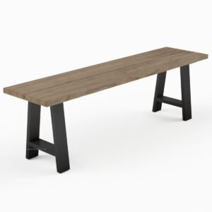 Pair Of A Shaped Aluminium Bench Legs - Image 4