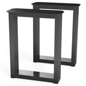 Pair Of Rectangle Shaped Aluminium Bench Legs - Image 1