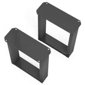 Pair Of Rectangle Shaped Aluminium Bench Legs - Image 5