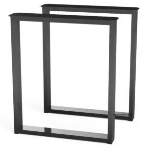 Pair Of Rectangle Shaped Dining Table Or Desk Legs - Image 1