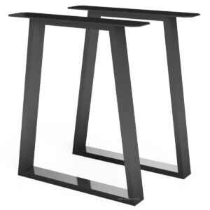 Pair Of Reversed Trapezium Shaped Dining Table Or Desk Legs - Image 3