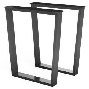 Pair Of Trapezium Shaped Dining Table Or Desk Legs - Image 3