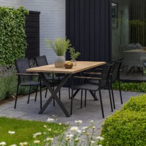 Pair Of X Shaped Aluminium Outdoor Table Legs - Image 2
