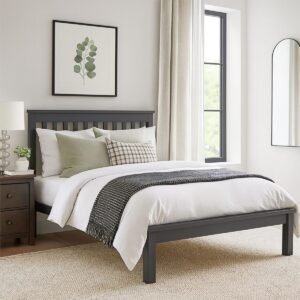 Penzance Slatted Steel Bed Frame With Low Foot End - Image 1