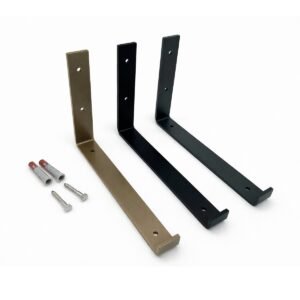 Industrial Design J Shape Steel Shelf Bracket - Image 4