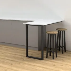 Rectangle Shaped Breakfast Bar Leg With Top Support Frame - Image 2