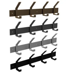Steel Coat Rail With Double Hooks - Image 5