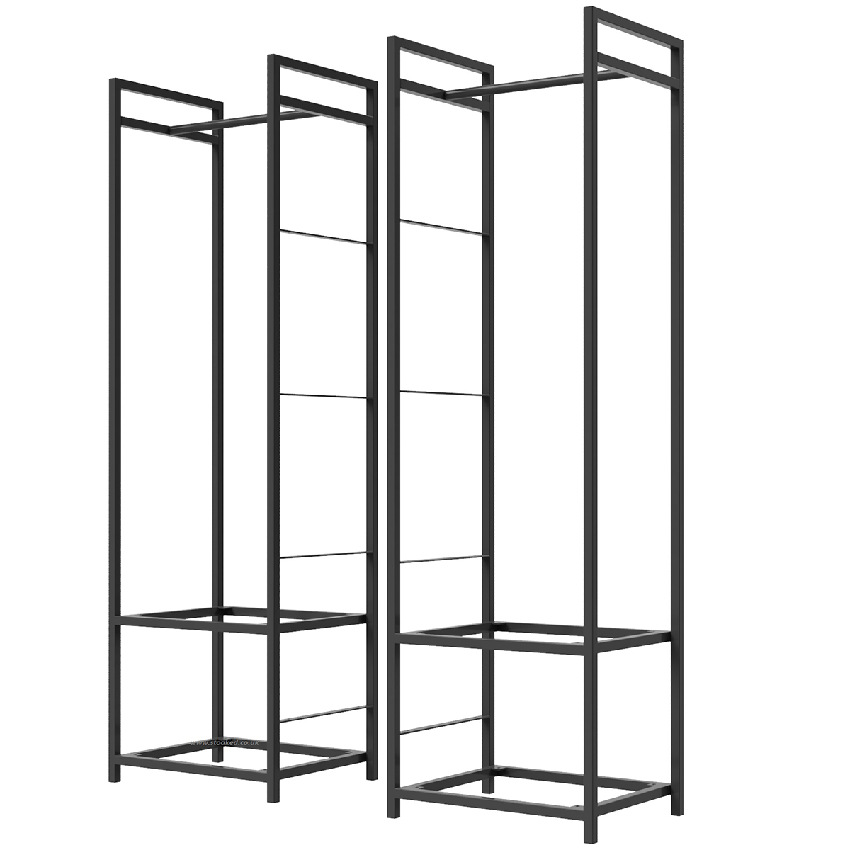 Storage Frame Types Steel Storage Unit Frames With Coat Rails & Brackets For Shelves In The ...