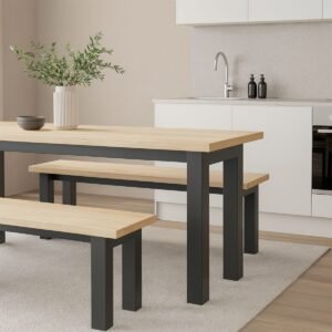 Tamar Bench Legs With Top Support Bar - Image 2