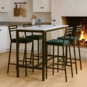 Tamar Breakfast Bar Height Table Base With Top Support Frame - Image 2