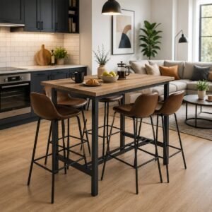 Tamar Breakfast Bar Height Table Base With Top Support Frame - Image 2