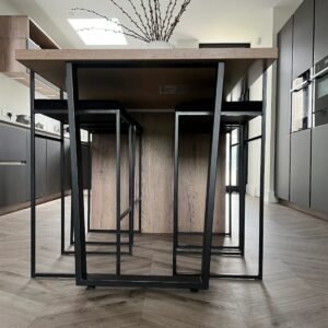 Trapezium Shaped Breakfast Bar Leg - Image 2