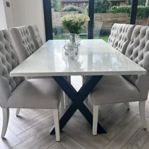 X Shaped Table Base For Stone Top - Image 4