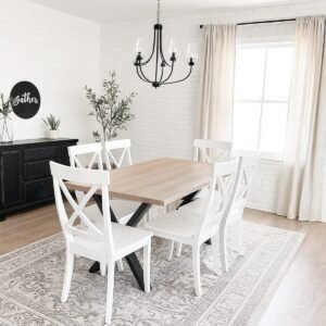 X Shaped Table Legs With Top Support Bar - Image 2