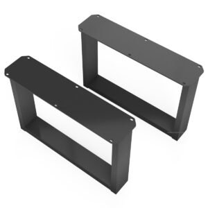 Pair of Rectangle Shaped Aluminium Coffee Table Legs - Image 5