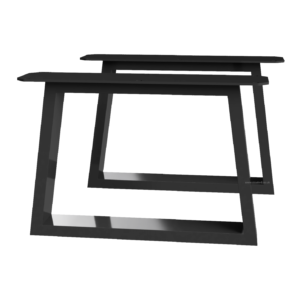 Pair Of Trapezium Shaped Aluminium Coffee Table Legs - Image 4