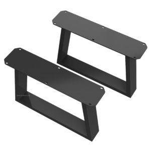 Pair Of Trapezium Shaped Aluminium Coffee Table Legs - Image 5