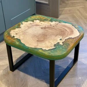 Open Cuboid Design Steel Coffee Table Frame - Image 2