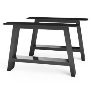 Pair Of A Shaped Aluminium Coffee Table Legs - Image 3