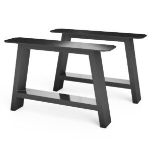 Pair Of A Shaped Aluminium Coffee Table Legs - Image 1