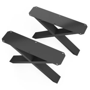 Pair Of X Shaped Aluminium Coffee Table Legs - Image 4